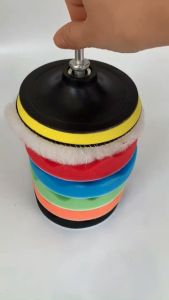 Reviln ชุดขัดรถ 6 ชิ้น ขนาด 5 นิ้ว ฟองน้ำขัดสีรถฟองน้ำเคลือบสี