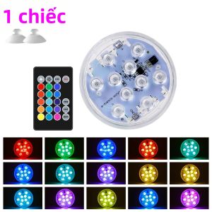 Đèn LED RGB Dưới Nước Đèn Chìm Cho Sân Vườn Bể Đài Phun Nước Bình Ngoài Trời Tiệc Halloween Chiếu Sáng Trang Trí IP65