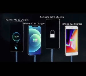 fast charger HP super large capacity Kepala external battery for all smartphone handphone cablefast charging original Power Bank 150000 / 100000 mAh ori robot 2022 Terbaik 4 built-in cables 4 USB port for durable