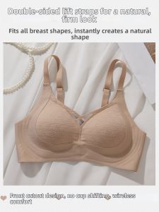 Gathering Small Chest Seamless Comfort Anti-Sagging Underwire-Free Bra