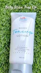 Body Lotion Pemutih Badan Viral QL Body Tone Up Lotion 150ml Original BPOM