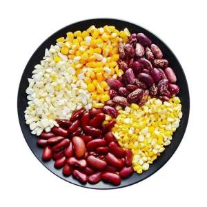 Authentic Northeastern Grains And Beans Porridge Fresh Sticky Corn Groats And Soybeans Farmhouse Breakfast Coarse Grains