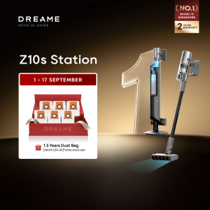 Dreame Z10s Station Auto Empty Dock Cordless Vacuum | 90 Days Dust Free | 99.99% Tangle Free Leave No Hair Behind