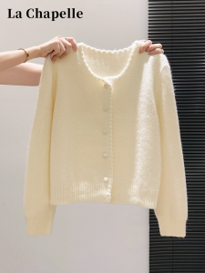 La Chapelle | Soft Warm French Style Loose Thick Knit Cardigan Women Autumn Winter
