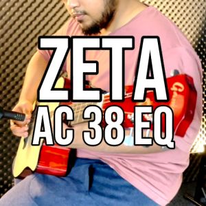 38 inch ZETA Semi Acoustic GuitarPlug in Equalizer with 2 band EQ/Pick Up -(RCStromm/Gamma)semi akustik elektrik (EBGDAE)