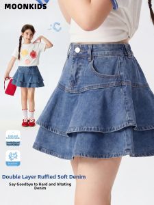 Moonkids | Soft Denim Half Skirt for Children