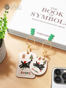 Cute Access Card Cover Water Drop Rectangular Keychain Mini Sensor Community Bus Octopus Elevator Protective Cover