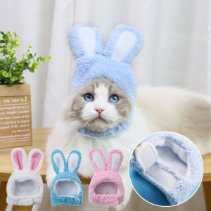 Funny Pet Hat Cat Bunny Hat Pet Cosplay Party Rabbit Ears Cap Cat Dog Festival Headwear