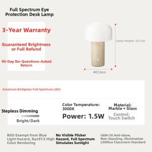 JIANDUN | Eye-Protecting Full Spectrum Cream Ambience Desk Lamp