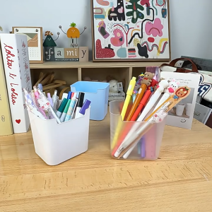 WHPHous Công Suất Lớn Chủ Bút Rắn Màu Máy Tính Để Bàn Lưu Trữ Hộp Sáng Tạo Bút Chì Tổ Chức Đơn Giản Văn Phòng Phẩm Hộp Văn Phòng Nguồn Cung Cấp