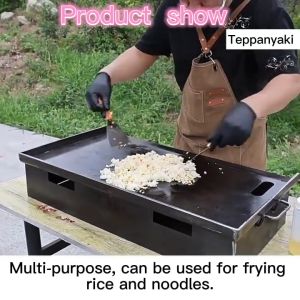 HEJI Burger Griddle Heavy Duty Burger Griddle Gas Type Burger Griddle For Business Burger Griddle With Stove Griddle Stainless steel Griddle For Burger（LPG）