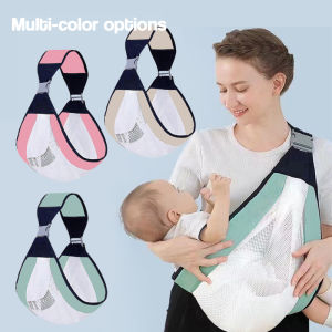 Baby Carrier Sling Wrap Infant Ergonomic Newborn Baby Breastfeeding Cover Holder Support Nursing Sling Bag (Green/Pink/Grey)