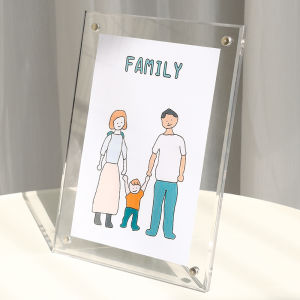 Khung Ảnh Acrylic Trong Suốt Magnétique Tương Tác Với Thẻ Nhỏ Khung Ảnh Chụp Ngay Khung Ảnh Trưng Bày Đứng Khung Ảnh Hình Chữ Nhật Đơn Giản