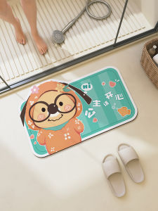 ผ้าพรมกันลื่นในห้องน้ำ Meisda Cartoon Anti-fall Super Absorbent Bathroom Mat ผ้าพรมสำหรับห้องน้ำ แห้งเร็ว ที่วางรองเท้ากันลื่น