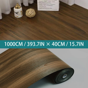 40cm Decorative Moisture-Proof Anti Fouling Self-Adhesive Wallpaper Wood Grain Background Wall Bedroom Kitchen Floor Sticker.