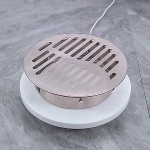 Stainless Steel Drain Cover Round Hole Drain Filter with Inner Insert Pipe and Kitchen Secondary Drainage Cover Vent Cap