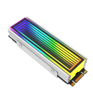 ICE Whale S30 M.2 Solid-State Drive SSD 2280 Heatsink ARGB Light Effect All Aluminum Heat Sink NVMe Slot Thousand Layer Mirror