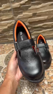 Sepatu Kerja Wanita Safety Kulit Sapi 100% Ujung Besi Slip On Terlaris