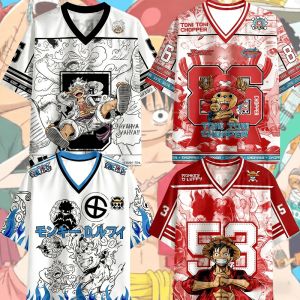 Bandai | 2026 Anime One Piece Luffy Special Edition Football Jerseys For Adult/Kids Summer Casual Harajuku Tees Luffy Tshirts Fans Tops