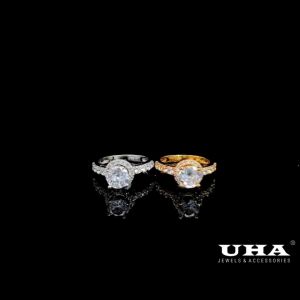 Nhẫn nữ N750 đính đá CZ cao cấp sáng lấp lánh UHA