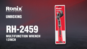 Ronix Tools (RH-2456 6 Inch | RH-2457 8 Inch | RH-2458 10 Inch | RH-2459 12 Inch) Premium Quality German Technology | NEW ARRIVAL | Adjustable Multifunction Wrench Spanner | 7-43mm Jaw Range | Heavy Duty Chrome Vanadium Steel | Self-Locking Quick Adjustab