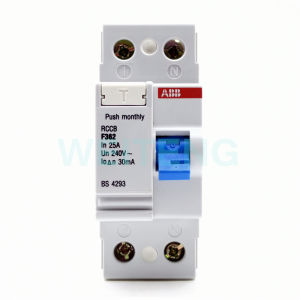 ABB RCCB F362-25A Single-Phase Remaining Current Protection Circuit Breaker 2P 240V 30mA Leakage Breaker Yanoge Brand