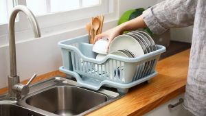 Rổ Úp Chén Có Khay Đựng Nước Nhựa Cao Cấp - Rổ Úp Chén Đĩa Dĩa Đũa Muỗng Có Khay Hứng Nước Sạch Sẽ An Toàn [ SIZE LỚN ]