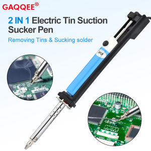 AC 110V/220V Electric Tin Suction Sucker Pen Soldering Iron 30W PCB Solder Suction Desoldering Machine Vacuum Pump Welding Tools