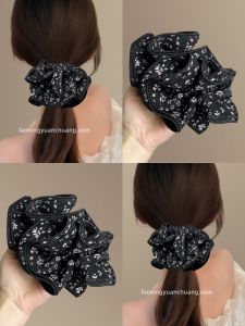 Phụ Kiện Tóc Du Lịch Hoa Tươi Mềm Mại Phong Cách Hàn Quốc Dây Buộc Tóc Vòng Lồi Dây Buộc Tóc Tròn Đa Năng Phụ Kiện Tóc Cho Các Hoạt Động Ngoài Trời Và Cắm Trại