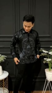 [BISA COD] Kemeja Batik Lengan Panjang Baju Batik Pria Motif Baru
