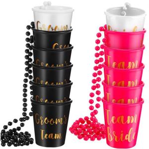 Black Groom to Be Groom Bead Chain Cup Bachelor Party Accessory Wedding Festival Decoration Costume Party Supplies