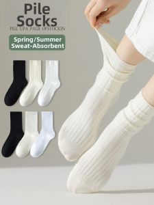 Breathable Deodorizing Cotton Socks For Women Summer Autumn