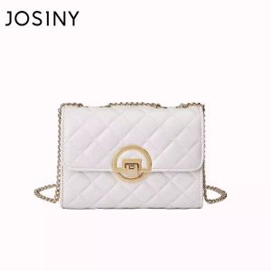 Josiny | Commuting Small Black Quilted Square Bag