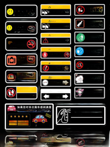 Car Decal Reminder Stickies Smoke Free Buckle up Seatbelt Decorative Stickers for Vehicle Body Decoration And Safety