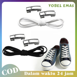 2 Pcs/1 Set Tali Sepatu Magnet Tanpa Ikat Shoelace Magnetic Tali Sepatu Elastis Lazy Elastic Shoelaces