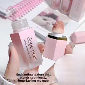 Gege Bear Liquid Blush Highlighter Cheek Palette Korean Womens Favorite Earth Tone Shadow Compact Powder Cheek Enhancer