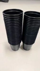 กระถางต้นไม้พลาสติก ขนาด 2.5 นิ้ว สีดํา 50 ใบ