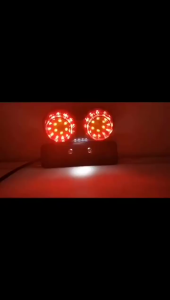 Motorcycle Turn Signal Tail LED Brake Light Smoked Dual Lamp License Plate Light