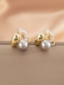 Unique Geometric Hoop Earrings Fashionable Versatile Clip-Ons No Piercing Required Small Size Suitable for All Women