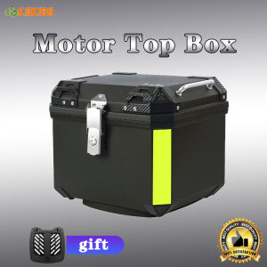 Top Box Motorcycle Box ABS Material 45L Capacity Motorcycle Trunk Helmet Box Storage Tool Universal
