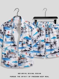 LIIEN NOOS | Summer Casual Mens Floral Shirt and Shorts Set