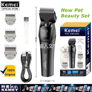 Kemei KM-1857 Dog Grooming Rechargeable Cordless High Power Pet Hair Clipper Rechargeable Pet Grooming Clipper Dog Hair Trimmer Kemei Km 1857 Kemel Trimmer - Lazada