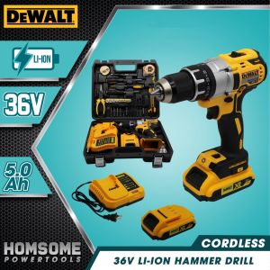 Dewalt 6.0ah 48v Impact Cordless Drill Hand Drill 2 Battery 1 Charger Battery Screwdriver Set Electric Drill Rechargeable