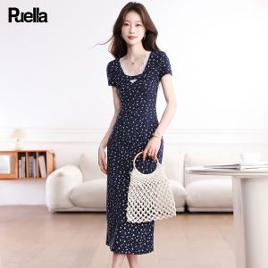 puella | Floral Lace French Style Slenderizing Summer Dress