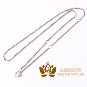 Titanium Steel Necklace Buddha Pendant Double Hanging Single Hanging Triple Hanging Five Hanging Gold Silver Universal Chain