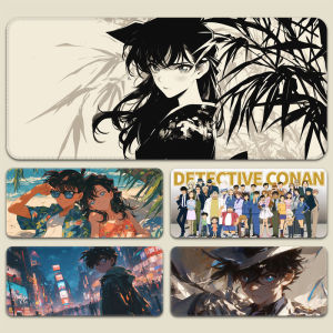 Mouse Pad Oversized Detective Conan Computer Keyboard Pad Cartoon Office Mouse Pad Boys Only for E-Sports Table Mat