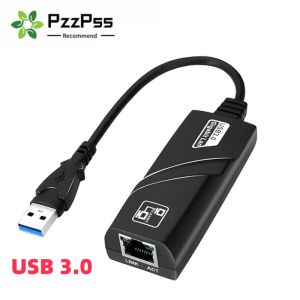 USB 3.0 & USB-C to RJ45 Gigabit Ethernet Adapter 1000Mbps Wired Network Card for PC MacBook Windows Laptops Tablets