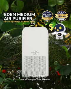 Strongcore EDEN 400m³/h CADR Auto‑Sensing Air Purifier Medical-Grade Multi-Layer HEPA 13 Low Noise