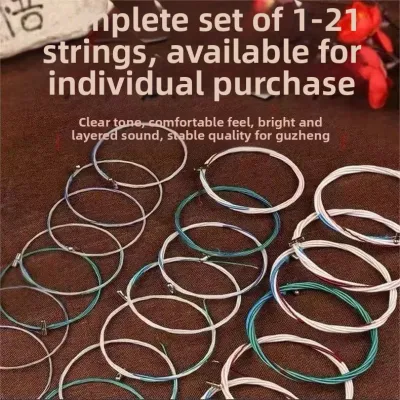 Dunhuang Guzheng Strings a-21 Full Set of Guzither Strings 1-10 Strings Beginner 163cm Standard Universal Single