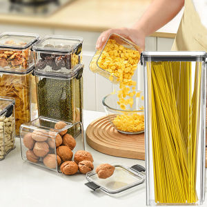 1PC Airtight Food Storage Containers Set WithLids 2300ML large capacity for pasta Candy Jars With Lids Plastic Dry FoodCaniste
